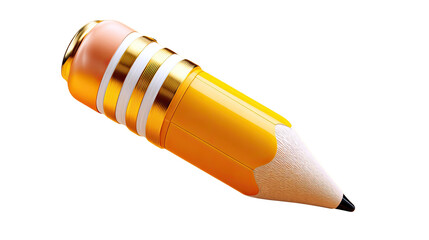 The Art of Precision: A striking studio shot of a perfectly crafted, classic yellow pencil, radiating a sense of creative potential and timeless simplicity.