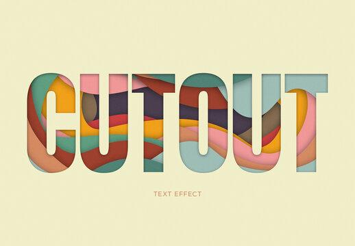 Paper Cutout Text Effect