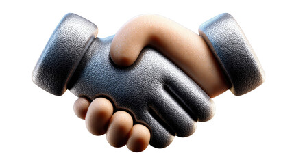 Handshake of Agreement: A close-up view of two hands clasped in a firm handshake, symbolizing a pact of understanding, agreement, and partnership. The image captures the essence of cooperation.