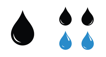 Water droplets in black and blue a striking silhouette © Jesmin