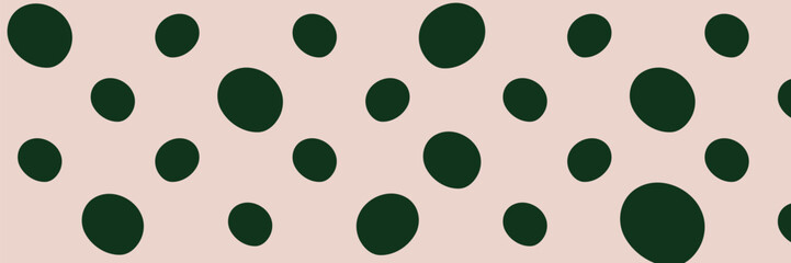 Vector flat background. Minimalist green trendy abstract polka dot pattern on a light background. Perfect for screensaver, poster, card, invitation or home decor.