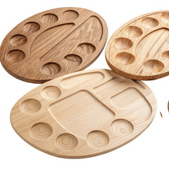 set of wooden art palette ,png