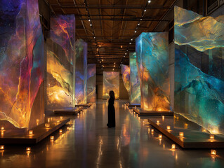 プロジェクションによる没入型美術館