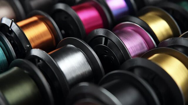 Medium shot capturing the process of creating unique anodized product colors with metallic sheen under controlled lighting conditions