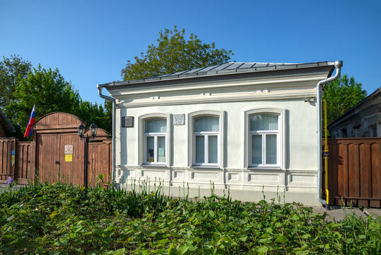 TAGANROG, RUSSIA - MAY 07, 2025: Ancestral house of the Russian writer Chekhov. Taganrog, Rostov region