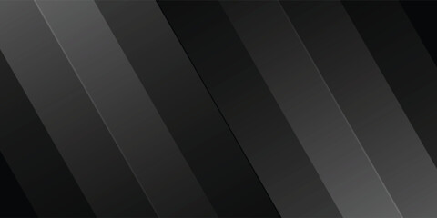 Obraz premium Black abstract background. Elegant dark diagonal shape elements. Modern luxury grey gradient graphic design eps10