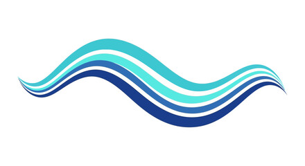 Wavy lines in shades of blue, flowing horizontally across the image, creating a dynamic and fluid visual effect © john