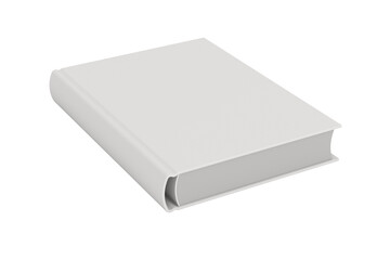 Book on white background. Isolated 3D illustration