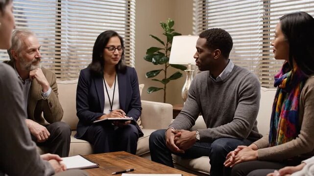 Group discussion on project ideas in an office setting during daytime
