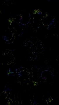 Dark minimal mandala with subtle organic texture and slow inward motion, abstract spiritual vertical reel designed for deep meditation and introspective visual focus
