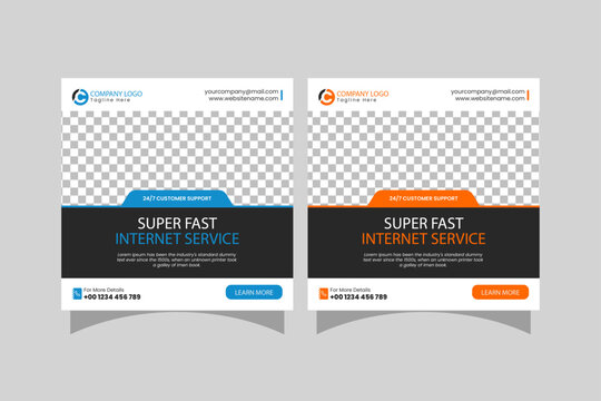 Super Fast Internet Service Social Media Banner