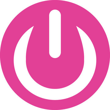 Power Button Icon Vector Illustration, Modern On Off Symbol Design, Minimal Technology UI Interface Element Isolated on White Background. Power Icon Vector, On Off Switch Symbol, Flat Line Design