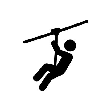 High Speed Zipline Glide Icon