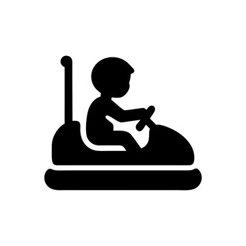 Kids Electric Bumper Car Icon