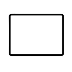 Tablet Screen Mockup Photo on Grey Background