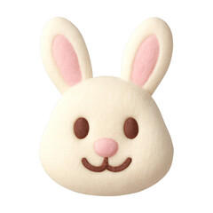 PNG Cute fluffy bunny emoji