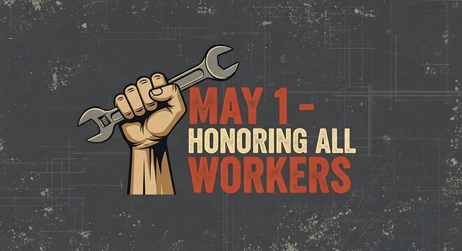 May day labor day tribute honoring workers worldwide celebration