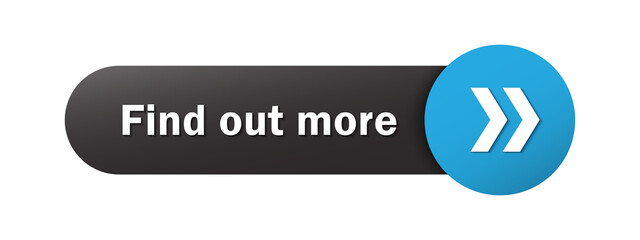 FIND OUT MORE black and blue web button on transparent background