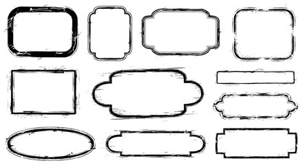 Obraz premium Collection of various handdrawn speech and thought bubbles for comics