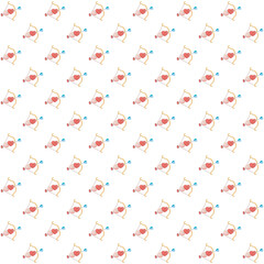 mixed seamless pattern, tree leaf animals etc