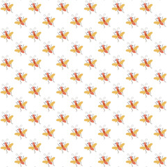 mixed seamless pattern, tree leaf animals etc