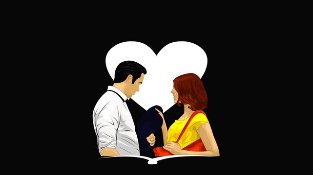 a couple in love, a love relationship