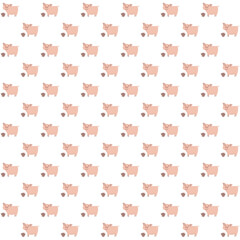 mixed seamless pattern, tree leaf animals etc