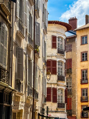 Antique building view in Bayonne, FRANCE