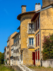 Antique building view in Bayonne, FRANCE