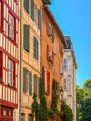 Antique building view in Bayonne, FRANCE