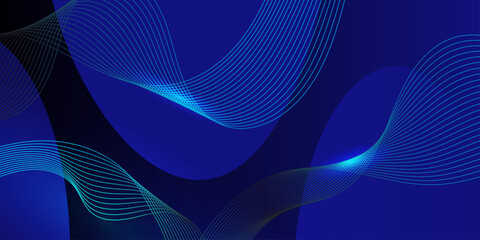 Blue background. Vector abstract, science, futuristic, energy technology concept. 