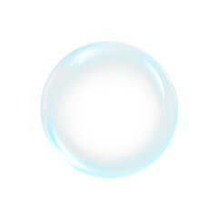 Realistic crystal orb bubble overlay PNG isolated transparent