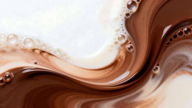 Chocolate and milk swirl