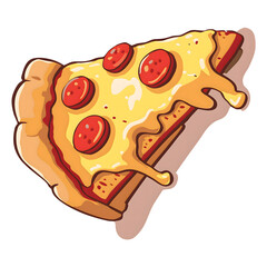 Delicious Pepperoni Pizza Slice