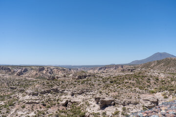 mountain landscape with blue sky