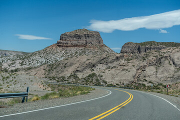 mountain landscape with blue sky