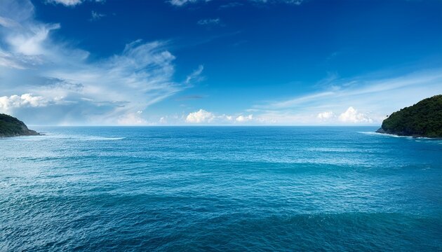 blue sky ocean