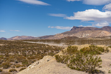 mountain landscape with blue sky