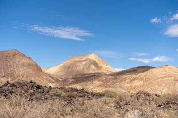 mountain landscape with blue sky