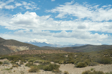mountain landscape with blue sky