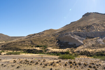 mountain landscape with blue sky