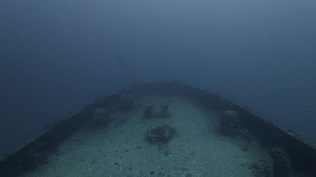 4K Cinematic Underwater View: The Historic USCG Duane Shipwreck in Key Largo, Florida Keys