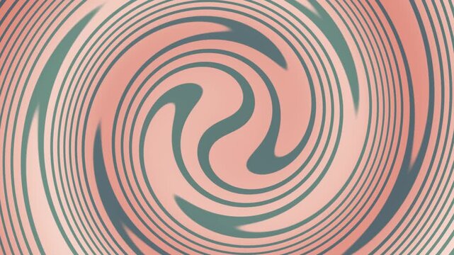 Vibrant swirling pattern with peach and teal hues