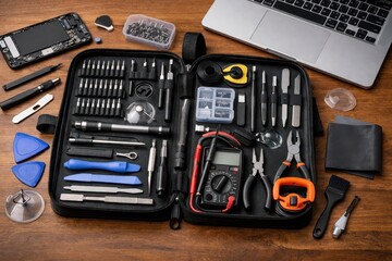 Comprehensive Tool Kit for Electronics Repair and Maintenance Tasks