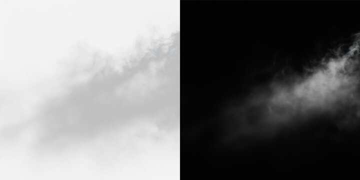 Smooth smoke fog steam airflow white vapor panorama isolated wide texture pattern overlay effect fog spreading  png
