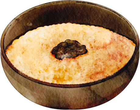watercolor jareesh wheat soup
