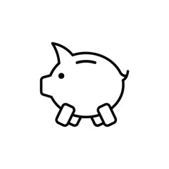 Cute pink piggy bank isolated on white background for savings and finance concept © MOHAMMAD ALI