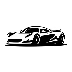 Obraz premium Simple super car vector on White background. use for logo or illustration