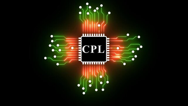 cpl hacker holding a glowing blue chip symbolizing artificial intelligence in cybercrime, darkweb,n,Network Connection Abstract Digital Futuristic Circuit Board Concept.