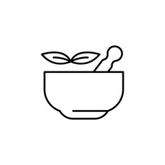 herbal remedies vector icon. flat sign for mobile concept and web design. Symbol, logo illustration. Vector graphics